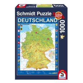 Schmidt Spiele Puzzle Standard 1.000 Teile, Deutschlandkarte