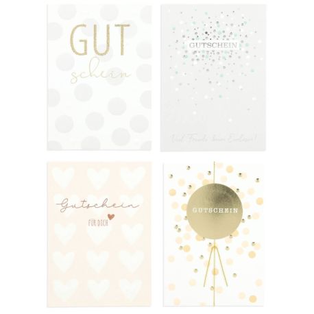 Gutscheinkarten im Display