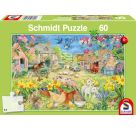 Schmidt Spiele 56419 Puzzle Mein kleiner Bauernhof 60 Teile