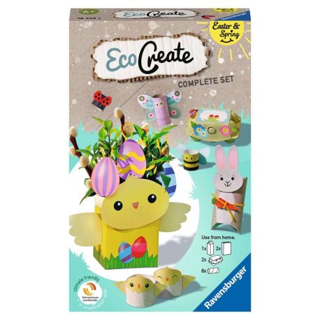 Ravensburger EcoCreate 18439 - Frühlingszeit - DIY Bastelset für Kinder ab 6 Jahren