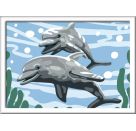 Ravensburger CreArt 28468 - Freundliche Delfine - Malen nach Zahlen Delfine für Kinder ab 7 Jahre