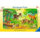 Ravensburger 6376 Puzzle Tierkinder des Waldes 15 Teile