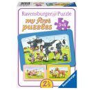 Ravensburger 6571 Puzzle Gute Tierfreunde 3x6 Teile