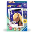 Ravensburger CreArt 28774 - Treues Pferd - Malen nach Zahlen Pferd für Kinder ab 7 Jahre