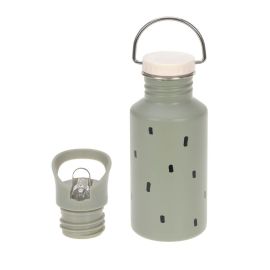 Bottle Edelstahl Happy Prints light olive