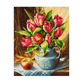 Malen nach Zahlen - Tulpenstrauß