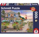 Schmidt Spiele 58990 Puzzle Das Strandhaus 1000 Teile