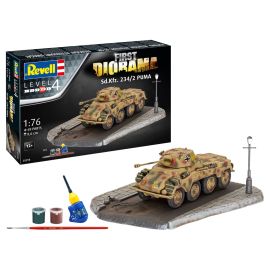 First Diorama Set - Sd.Kfz. 234 2 Puma, Revell Modellbausatz mit Basiszubehör