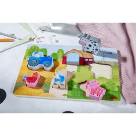 HABA Holzpuzzle Auf dem Bauernhof