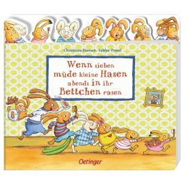 Wenn sieben müde kleine Hasen abends in ihr Bettchen rasen