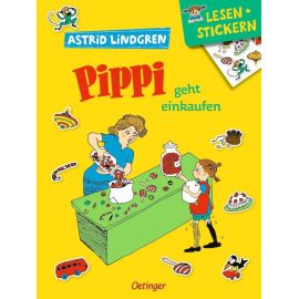 Lesen + Stickern. Pippi geht einkaufen