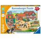 Ravensburger 136 tiptoi® Puzzle für kleine Entdecker: Bauernhof