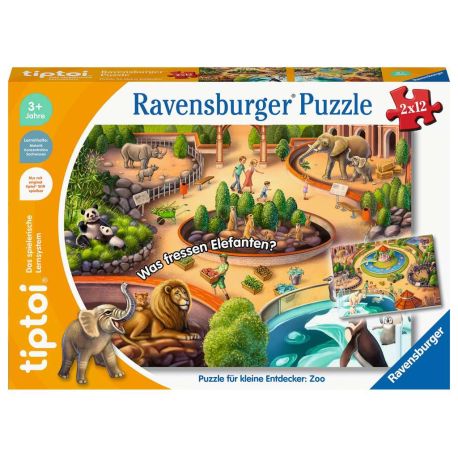 Ravensburger 138 tiptoi® Puzzle für kleine Entdecker: Zoo