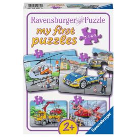 Ravensburger 5631 Puzzle Meine Einsatzfahrzeuge 2 4 6 Teile