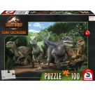 Schmidt Spiele 56436 Puzzle Jurassica World Camp Cretaceous Neue Abenteuer Das Velociraptor Rudel 100 Teile