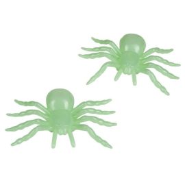 Spinnen   Glow in the Dark  , 10x7 cm, 2 St. Karte