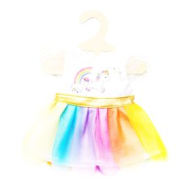 Puppen-Kleid Einhorn Henri, klein, Gr. 28-35 cm
