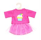 Puppen-Pullover und Tüllrock Cupcake, klein, Gr. 28-35 cm