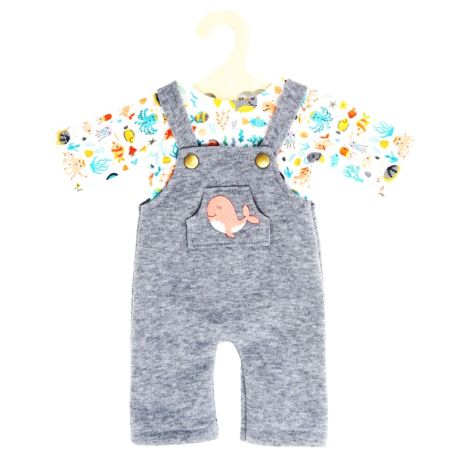 Puppen-Latzhose mit T-Shirt   Wal Bobby  , Gr. 35-45 cm