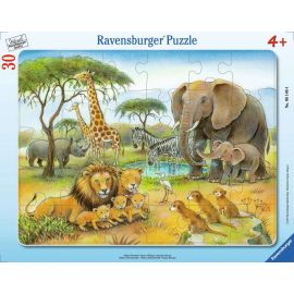 Ravensburger 6146 Puzzle Afrikas Tierwelt 30-48 Teile
