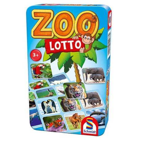 Schmidt Spiele Zoo Lotto Bring-Mich-Mit-Spiel in der Metalldose