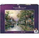 Schmidt Spiele Puzzle Thomas Kinkade Morgen in der kleinen Stadt 1000 Teile
