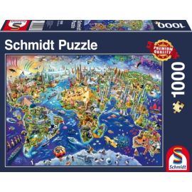 Schmidt Spiele Puzzle Standard 1.000 Teile, Entdecke unsere Welt