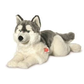 Teddy Hermann Husky liegend, 60 cm
