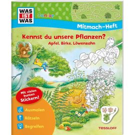 WAS IST WAS Junior Mitmach-Heft. Kennst du unsere Pflanzen?