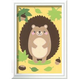 Ravensburger CreArt 10157 - Kleiner Igel - Malen nach Zahlen für Kinder ab 7 Jahre