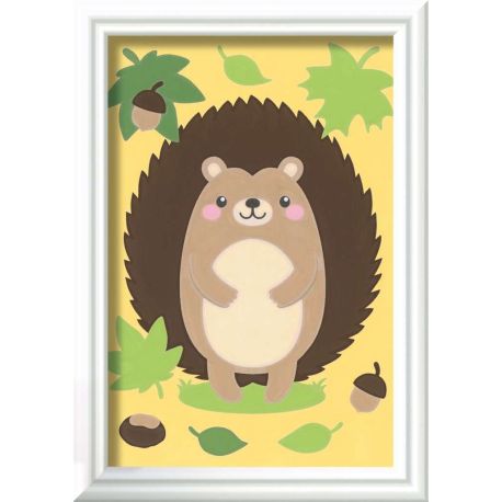 Ravensburger CreArt 10157 - Kleiner Igel - Malen nach Zahlen für Kinder ab 7 Jahre