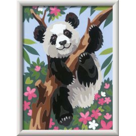 Ravensburger CreArt 20161 - Süßer Pandabär - Malen nach Zahlen für Kinder ab 9 Jahre
