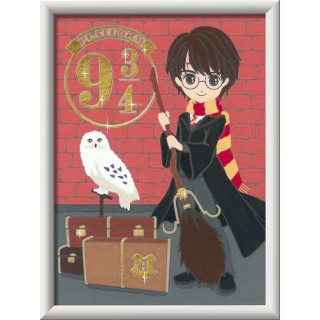 Ravensburger CreArt 20163 - Abfahrt nach Hogwarts - Malen nach Zahlen Harry Potter für Kinder ab 9 Jahre