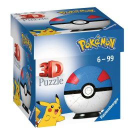 Ravensburger 11265 Puzzle Puzzle-Ball Pokémon Superball 3D 72 Teile