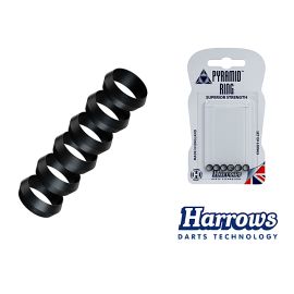 HARROWS Pyramid Rings black