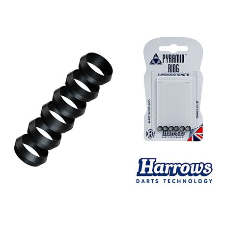 HARROWS Pyramid Rings black
