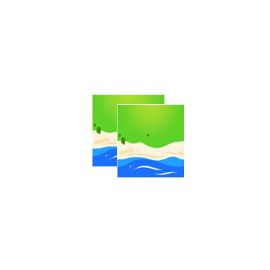 Open Bricks Baseplates 32x32 straight beach, 2 Stück