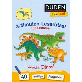 Duden Leseprofi – 3-Minuten-Leserätsel für Erstleser: Vorsicht, Dinos!