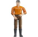 Bruder 60007 Mann mit hellem Hauttyp   brauner Hose