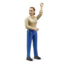 Bruder 60408 Frau mit hellem Hauttyp und blauer Hose