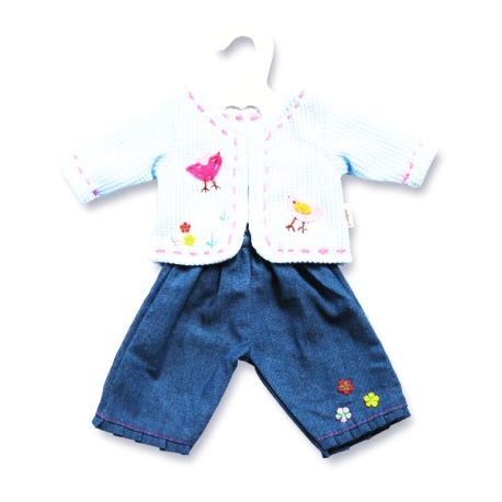 Puppen-Jacke mit Jeans 35 - 45 cm, sortiert