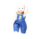 Puppen-Latzhose Dino, 3-teilig, Gr. 35-45 cm