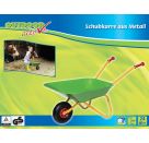 Outdoor active Schubkarre Metall grün und gelb