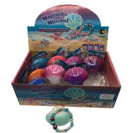 Magische Muschel mit Perlenkette, sortiert