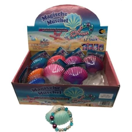 Magische Muschel mit Perlenkette, sortiert