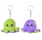 Wende Oktopus Plüsch Schlüsselanhänger 10cm, 6-fach sortiert