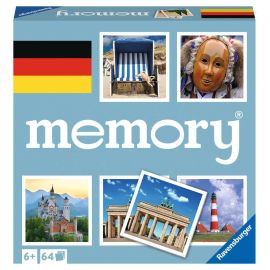 Ravensburger Deutschland memory® - 20883 - der Spieleklassiker quer durch Deutschland, Merkspiel für 2-8 Spieler ab 6